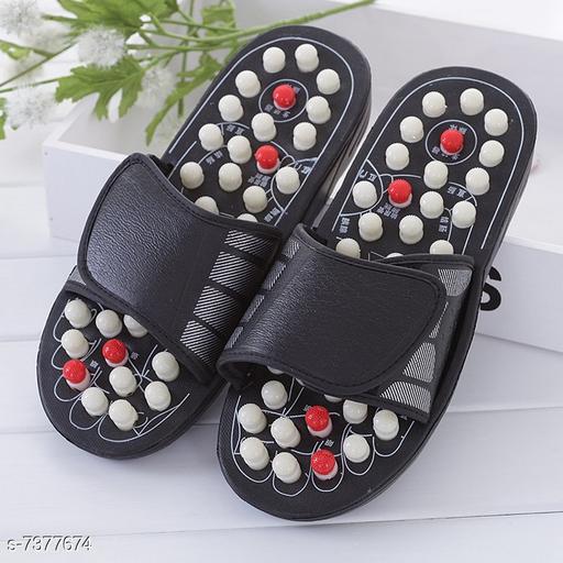 Black Solid   Sandals For Men