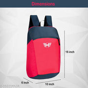 Hemes Small Bag for Daily Use Gym Bag, Mini Backpack With Front Zipper Pocket 12 L Backpack