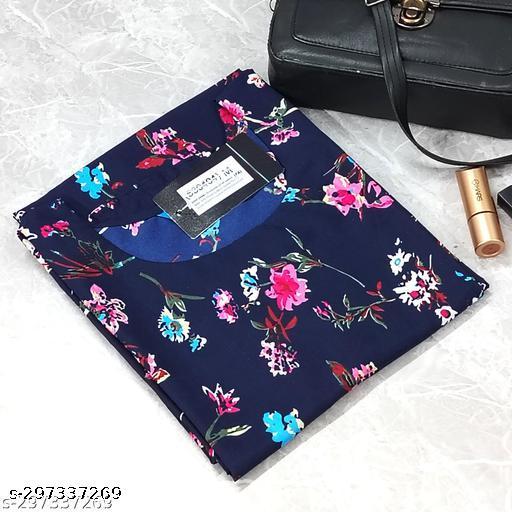 Polyster/Crepe fabric-Kurti For Women