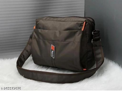 Men & Womens Cross Body Travel Sling Bag | Crossbody Polyester Messenger | Nylon Sling Bag | Travel Bag | Office Business Messenger Bag For Men And Women | Sling Bag | Travel Sling Bag | Cross Bag | Crossbody Polyester Messenger(Brown)