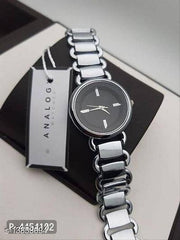 Women Silver Metal Analog Watch