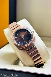 women square dail brownish watch