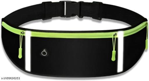 Running Waist Belt for Women & Men Sweat Rainproof Phone Holder with Adjustable Strap & 3 Pockets Headphone Hole WaistBag