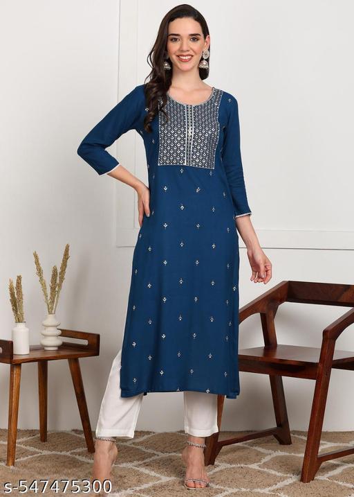 Women Georgette Printed Front Slit Kurta |Lace border/ dresses For Women | Party wear dresses| Gown for women | Long Gown for women | Ladies Gown \Anarkali Kurtis\Rayon Kurtis\Cotton Kurtis\Rayon Kurta Sets