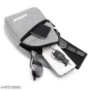 Cross Body Bag for Men, Stylish Shoulder Bag Chest Bags for travel CHEST BAG (Grey)