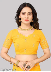 EMBROIDERY MIRROR SAREE