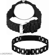 Ca Black  Dial With King Black Bracelet Men Pu Watch