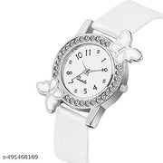 Butterflly White | Heart Dial | Ribbin Belt(Combo)