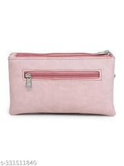 GUKA Wallet For Women / money organizer / women clutch / 3 zip compartments / multi compartment wallet