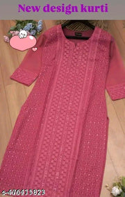 Lukhnavi chikankari Kurti, Kurti For Women
