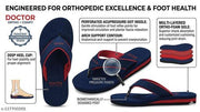 Aaksu DOCTOR soft Slipper ORTHO  COMFY  Women's Diabetic & Orthopedic Light Weight Slippers FlipFlops blue red