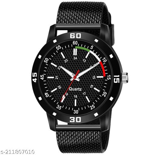 NEW STYLISH PU MEN Analog Watches