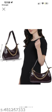 women fashion croco shoulder bags zip pocket canvas handbag bags for women(Black)