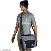 Black Men & Women Sling Bag - Medium Cross Body Messenger Sling Bag for Men & Women Messenger Bag