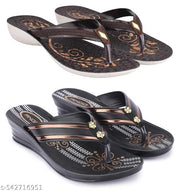Astel Multicolor Combo of Women's Slippers and Flipflop - Pack of 2