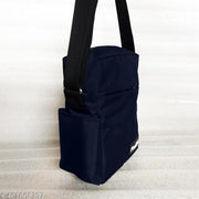 10 inchs Polyester Crossbody Side Bag for Tablet and Daily Use, Water-Resistant | Stylish Small Multi-Pocket Sling Cross Body Travel Office Business Messenger One Side Bag for Men & Women