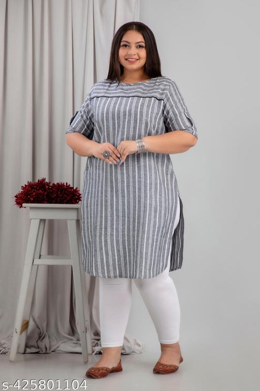 Anksdeep Creations cotton kurti for women plus size kurti daily wear kurti big size kurti grey kurti