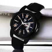 Lorenz Black Roman Dial Watch for Men & Boys | MK-4011R