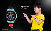 M I K Silicone 3D Kids Musical Cartoon Back Ground Disco Light Digital Kids Watch for Boys