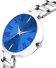 New Solid Designer Black Silver Metal Analog Watches for Women