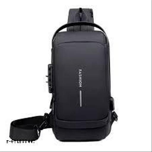 USB SLING WAIST BAG LATEST SOLID ZIPPER QUALITY 4 COMPARTMENT ZIPPER BAG CLASSY WAIST USB BAG GOOD LOOK TRENDING CROSS SLING BUSINESS CASH BAG WITH USB POWER PORT CONNECTION MULTICOLOURED WAIST BAG