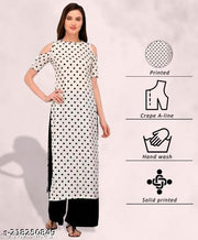 Polyster/Crepe fabric-Beautyfull kurti for women