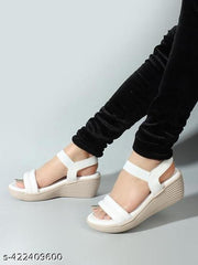 Kajmi Stylish New Trendy Striped Sandle For Women Cool Design Casual Fashion Extra Soft  Wedges Sandal For Women/Girl's/Female Ethnic Wear Wedges Sandal For Woman