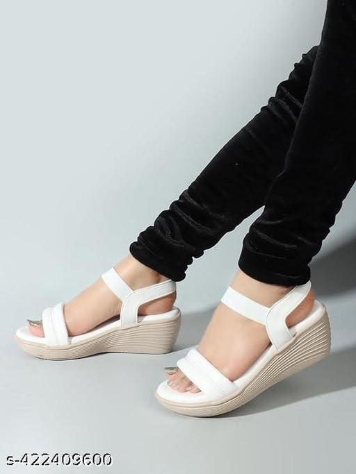 Kajmi Stylish New Trendy Striped Sandle For Women Cool Design Casual Fashion Extra Soft  Wedges Sandal For Women/Girl's/Female Ethnic Wear Wedges Sandal For Woman