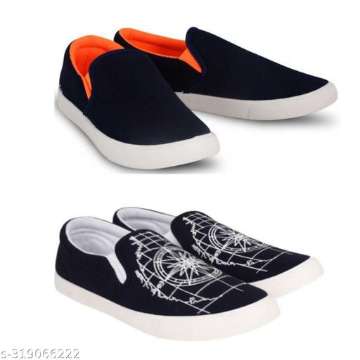 Pack of 2-2s combo shoes for men| black red-blue black- t blue combo shoes in color| comfortable and walking shoes for men