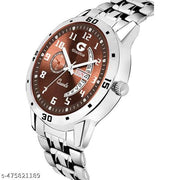 Day & Date Function Watch With Stainless Steel Chain Analog Watch - For Men