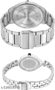 New Bandhan Silver Case Green Dial Stainless Steel Pair Watches Couple watches for Men & women