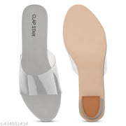 Heel For Women Stylish Fancy Transparent   Medium Heel Sandal Color -Grey size available UK (3 TO 8 ) sandal for women, casual heel , women sandal , black heel, heel for women , heel sandal ladies , heel ke sandal ,  high heel , under 300