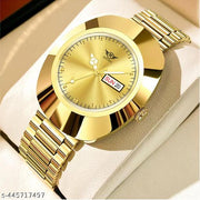 Day n Date Series Men's Gold Chain Analog Watches Classic, Attractive, Professional, top-trendy and stylish Analog Watches for Men/boys for office, school use