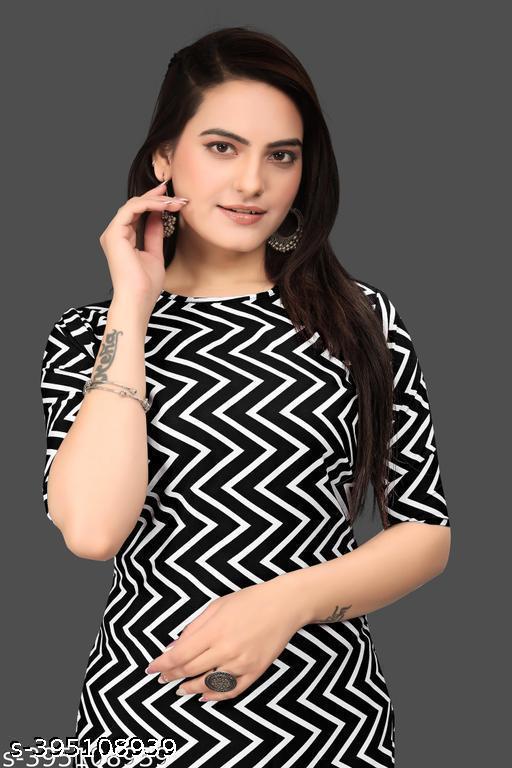 Women Crepe Fabric Printed Straight Kurti, Size -S, M, L, XL, XXL, 2XL, XXXL, 3XL, 4XL, 5XL,6XL,7XL,8XL,9XL,10XL ( New Arrival New Design Fashionable Kurti )