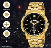 HTM ORIGINAL GOLD PLATED DAY & DATE FUNCTIONING FOR BOYS Analog Watch - For Men