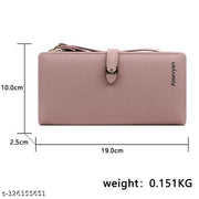 Alexvyan Pink Long Belt Design Bi-Fold Women's Purse Wallet Card Organizer Female Hand Purse Clutch Women/Ladies/Girls Wallets 12 Card Holder 3 Long Pocket -1 Zipper Long Coin Pocket