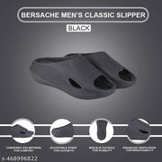 Bersache  Lightweight Stylish  Slipper  With High Quality Sole For Men (Black-6149)