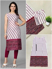 Polyster/Crepe fabric-Stylish Daily Wear Kurti With Low Price( combo of 2)