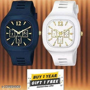 Casual look Unique Design Dial WATCH FOR BOYS MILOR White Analog  Combo Watch - For Men & Women