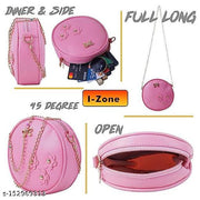 New trendy stylish latest sling bag for girls and women (2 pcs cream and pink