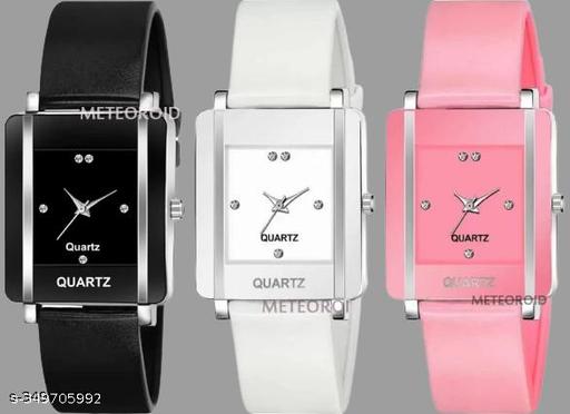 Women Analog Watches square Dial Watch combo Pack Of 3