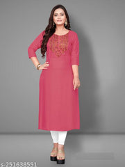 Aakarsha Women Plus Size Cotton Rayon Kurta