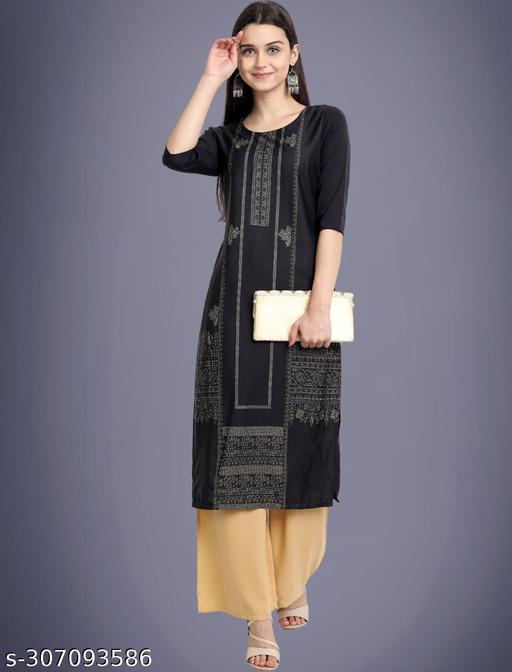 Beautiful American Crepe Printed Kurti For Beautiful  Women