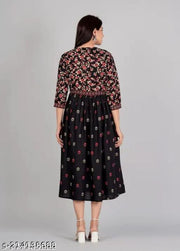 black anarkali gown