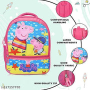 Lightweight Kids School Backpack 15L Cartoon Printed Bag for Boys & Girls | Cute Travel Backpack Bag for Children 3-5 Years Ideal for Preschool Nursery to 1st School Bag