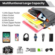 Grey Men Sling Bag Cross body Men’s Sling Messenger Bag for Travel / Office / Business