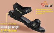 TieFit Men's Light Weight Sandal & Flip Flop Combo Of 2 Pair|| Super Soft and Thik || Outdoor Slip On|| Work From Home Slider|| Anti Skid Sole||