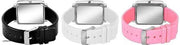 Square Analog Watches Combo PU Belt Watches Combo for Girls Watches Combo for Women Pack of 3