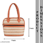 Small Stylish Handbag for Ladies Printed Design Cotton Tote Bag Women Office and Party Bag Combo