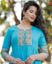 Women printed anarkali kurti